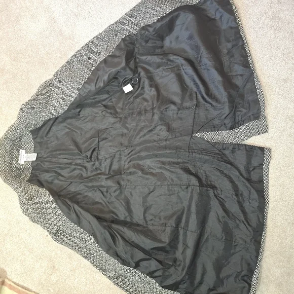 Vintage Covington Brown White Tweed Coat - Picture 5 of 10